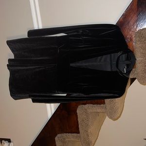 Black velvet dress from express